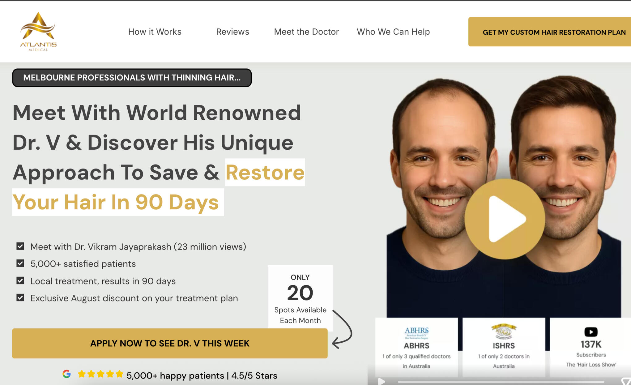 Landing Page - Atlantis Medical