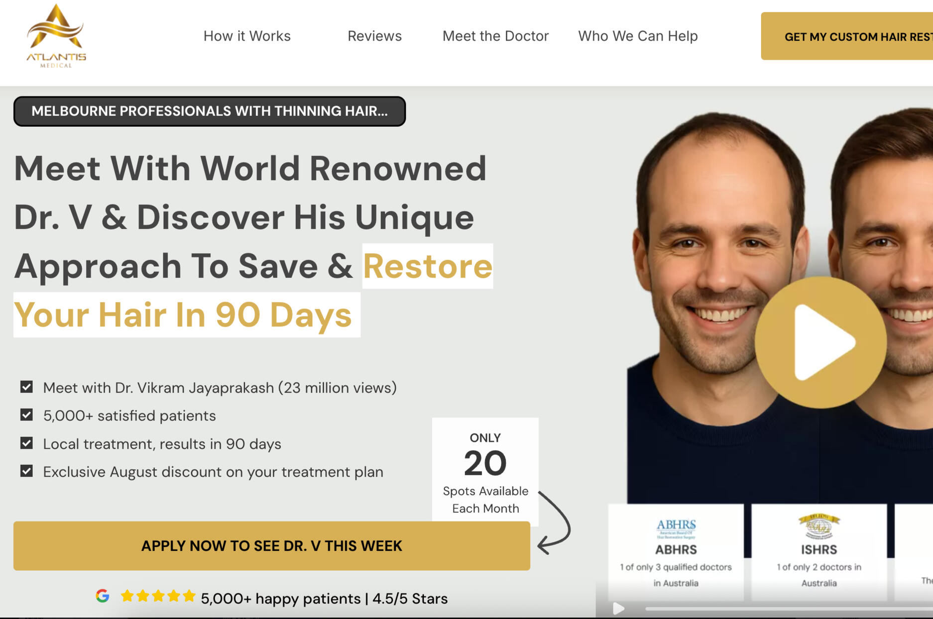 Landing Page - Atlantis Medical
