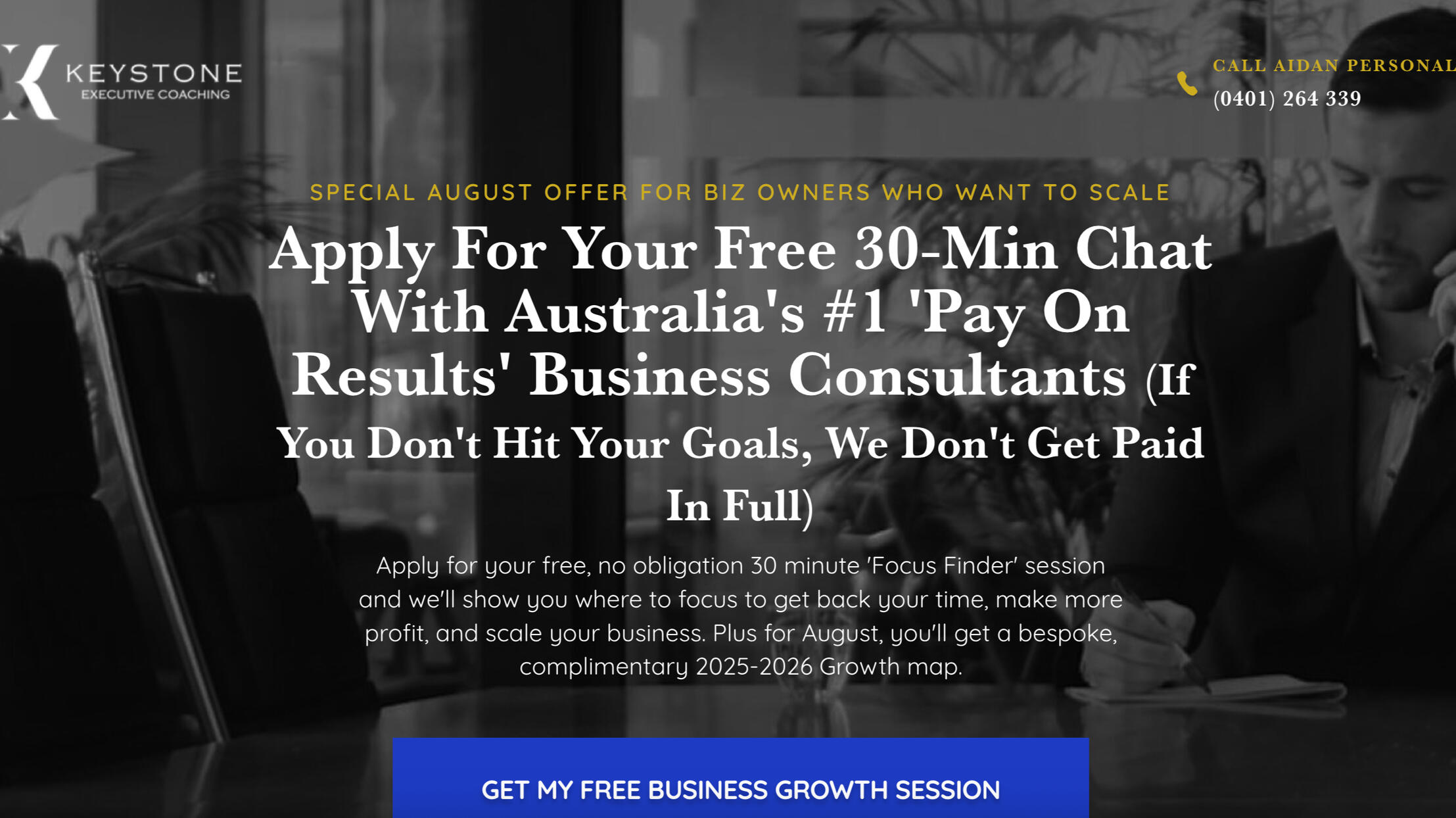 Landing Page - Keystone